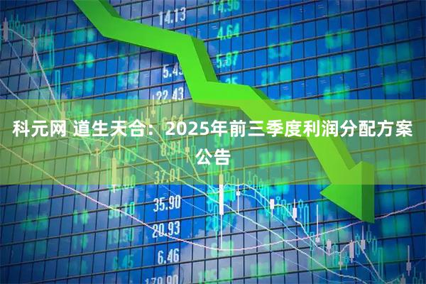 科元网 道生天合：2025年前三季度利润分配方案公告