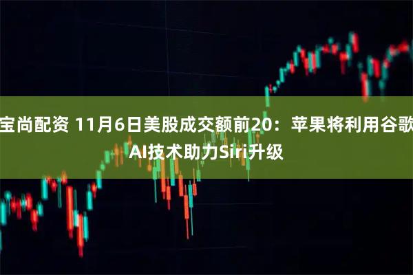宝尚配资 11月6日美股成交额前20：苹果将利用谷歌AI技术助力Siri升级